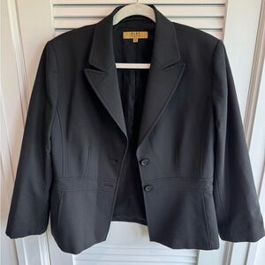 Alex Marie Black Suit Jacket Size 12 Petite